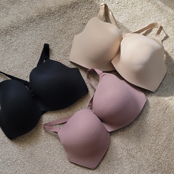 Soma Women's Seamless Bras - Black Beige Tan